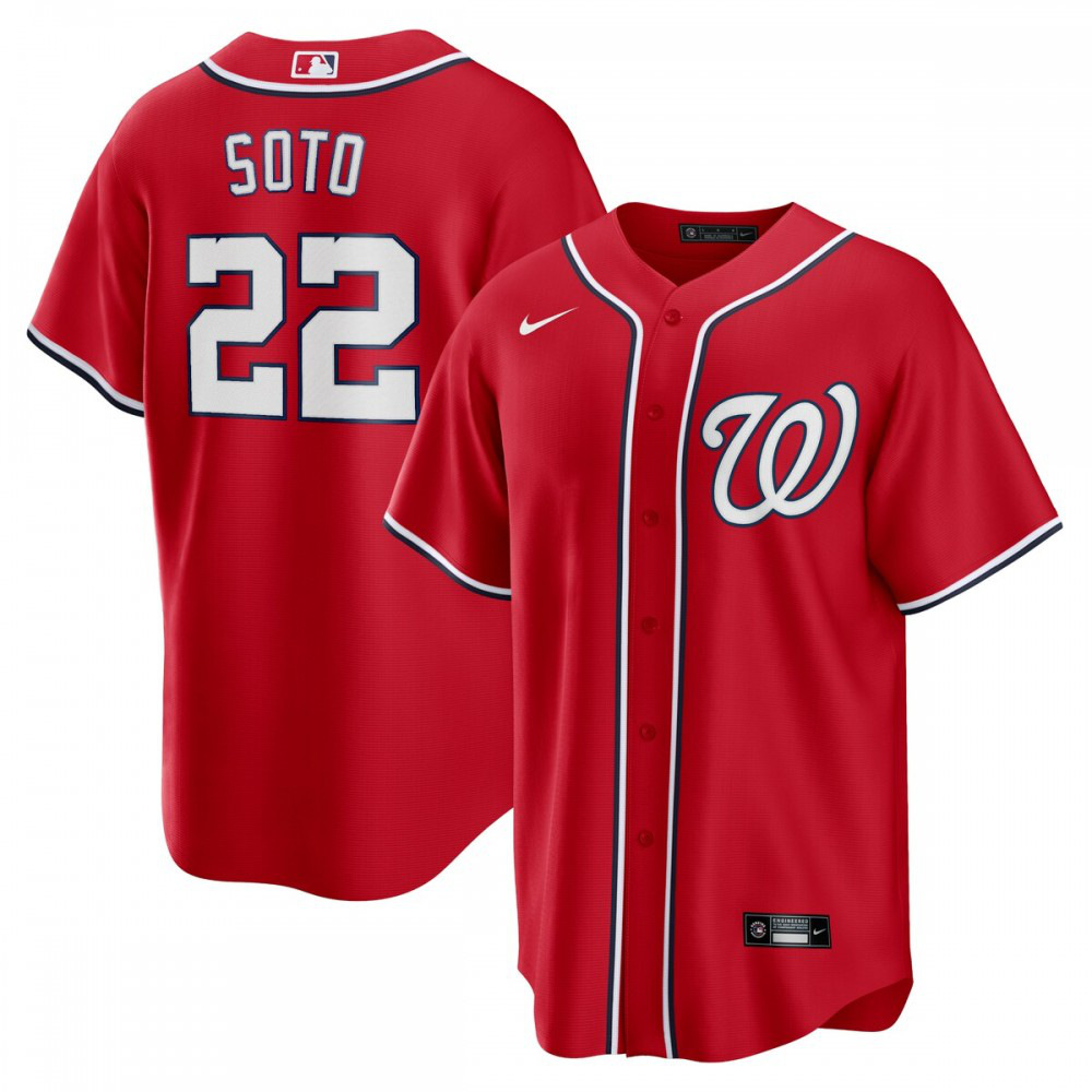 Juan Soto Washington Nationals Alternate Replica Player Name Jersey - Red-Pro Kit Vault | Brand New 26/27 Sports Jerseys